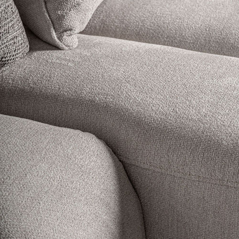 Sofas - Off-white polyester sofa 360x200x90 cm - VICAL