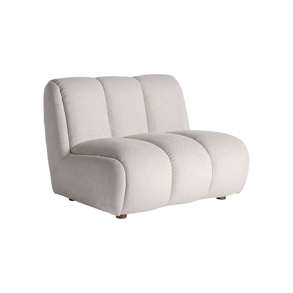 Sofas - Central sofa module in off-white polyester 102x94x76 cm - VICAL