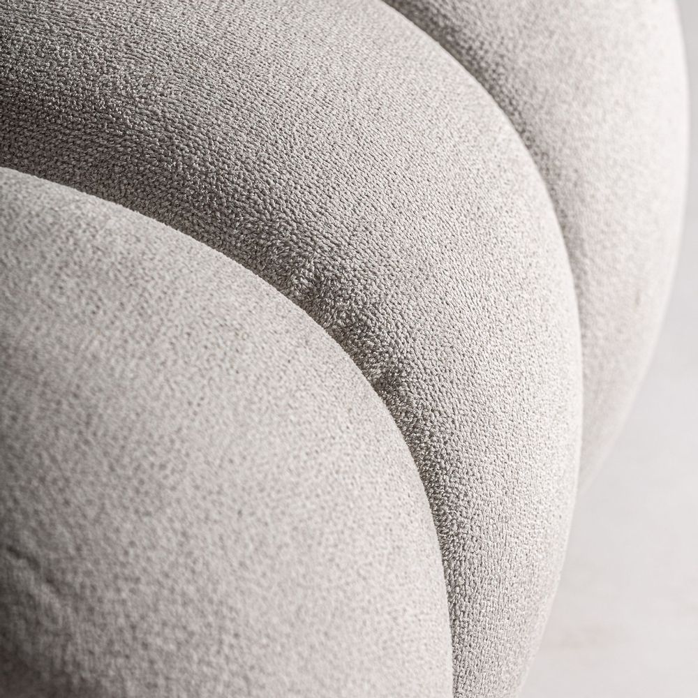 Sofas - Central sofa module in off-white polyester 102x94x76 cm - VICAL