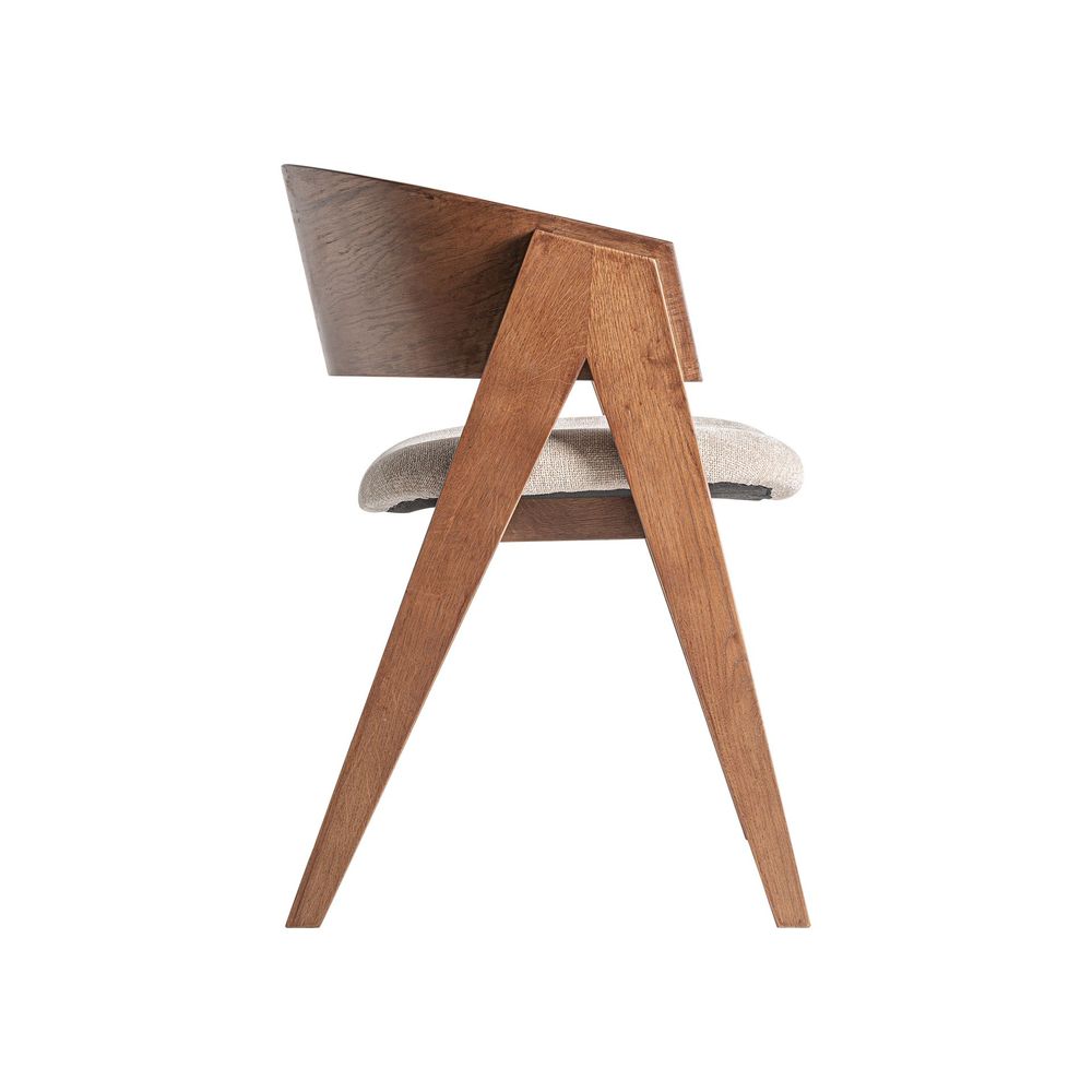 Chaises - Chaise en bois de chêne marron 63x57x79 cm - VICAL