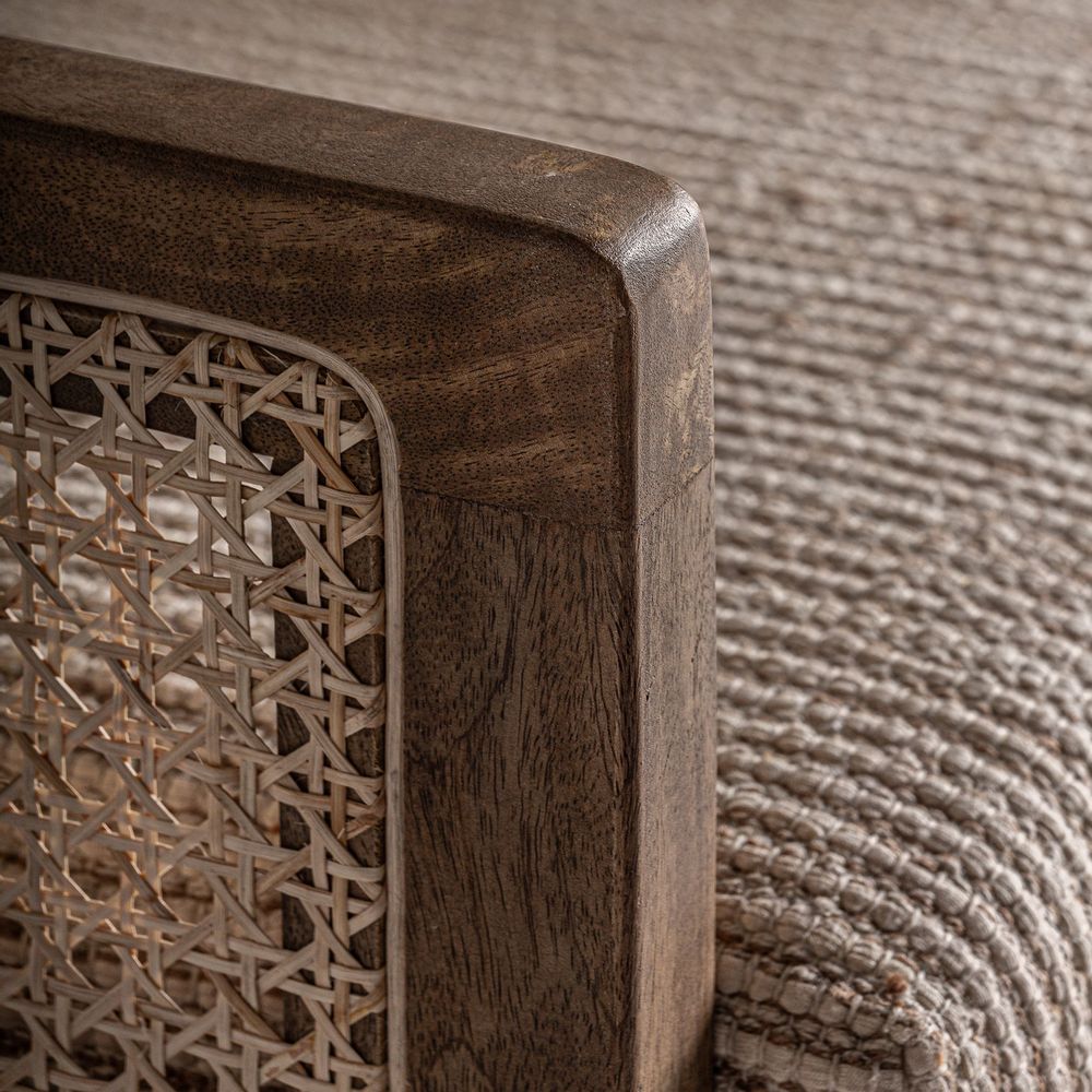 Armchairs - Brown mango wood armchair 68x81x88 cm - VICAL