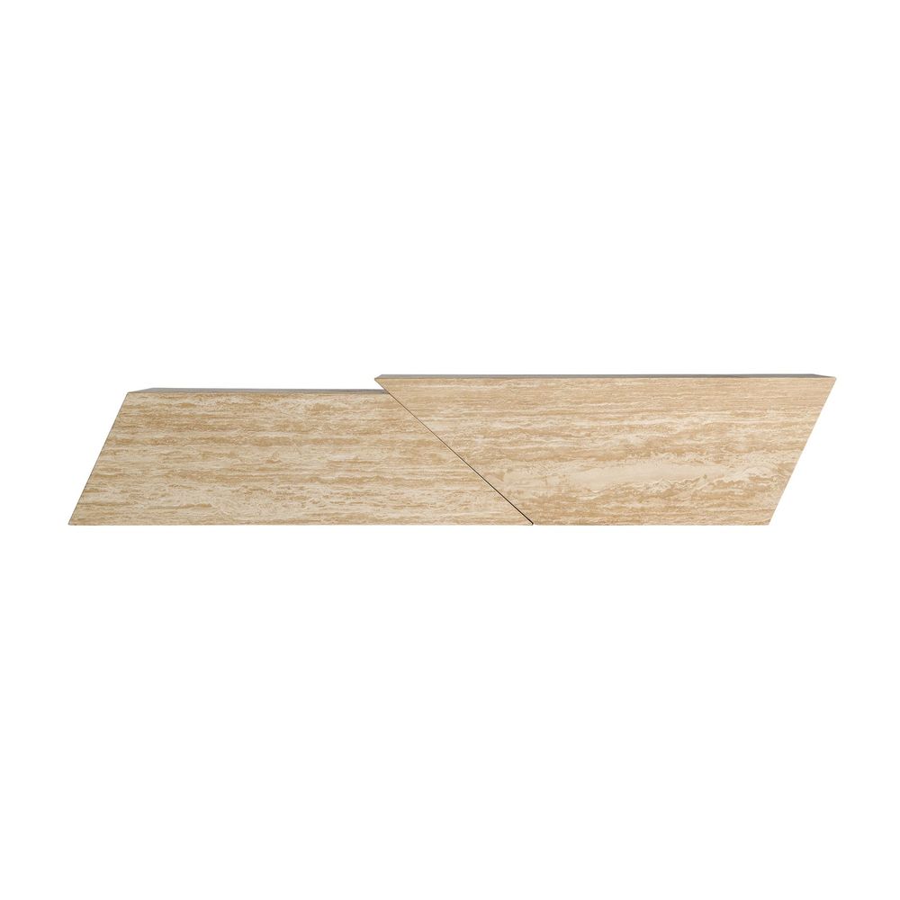 TV stands - Light brown travertine TV cabinet 230x40x45 cm - VICAL