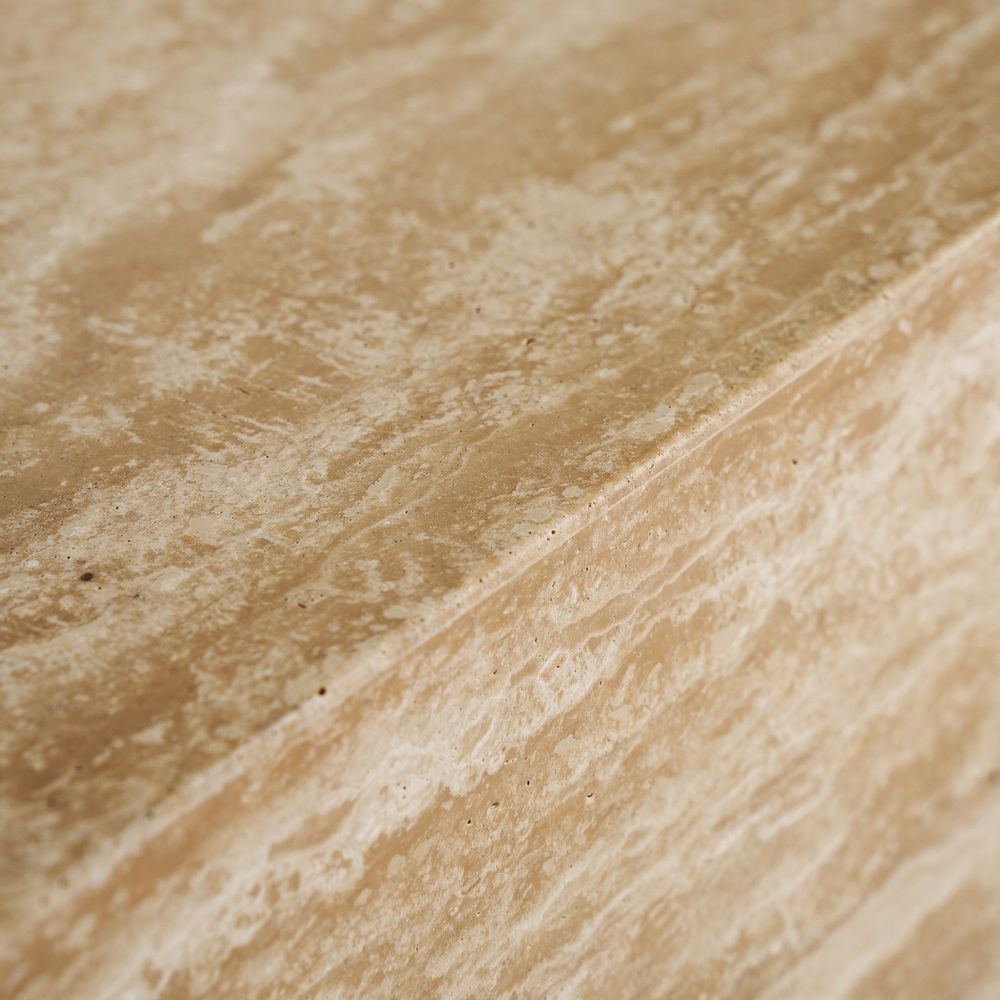 TV stands - Light brown travertine TV cabinet 230x40x45 cm - VICAL