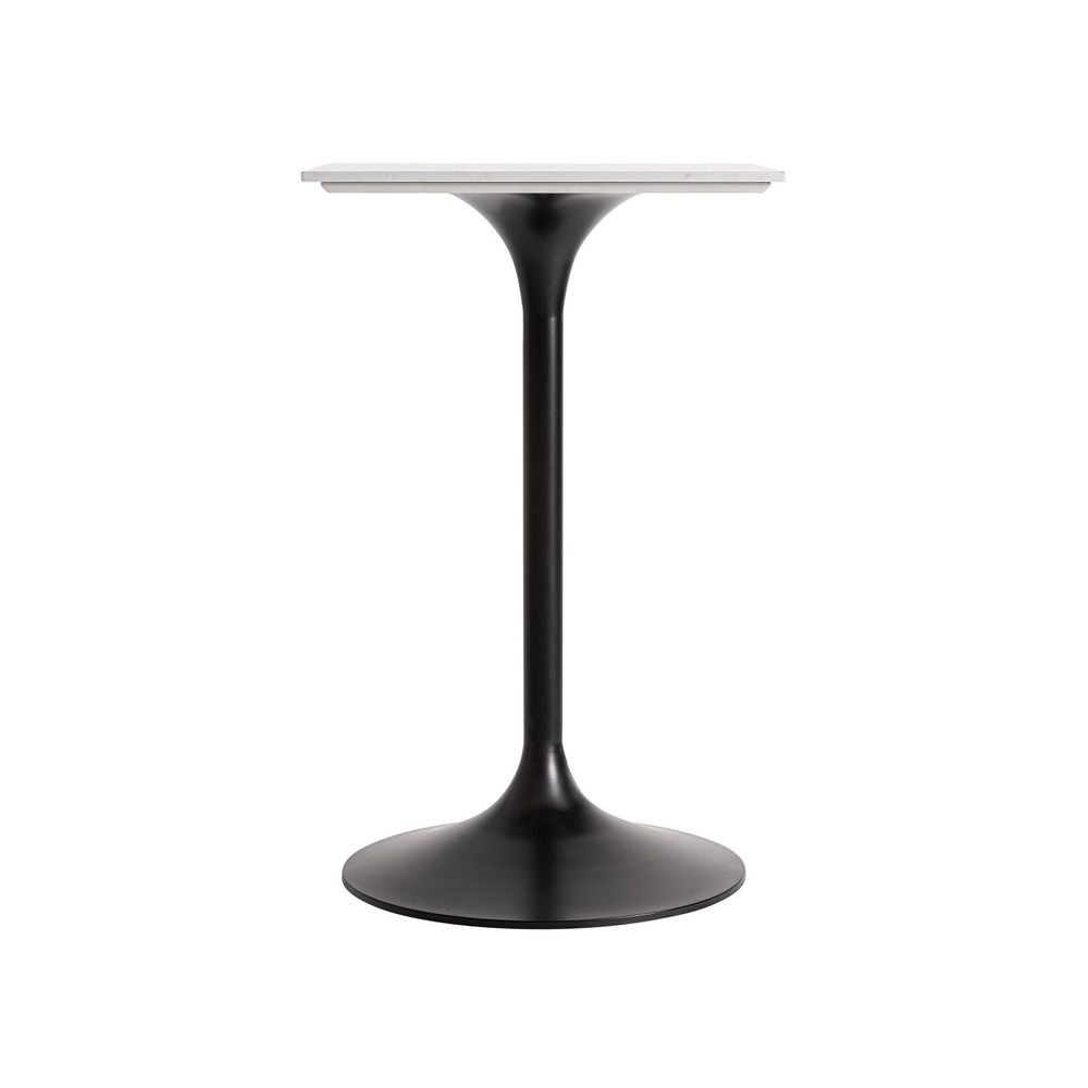 Autres tables - Table de bar en pierre blanc 65x65x105 cm - VICAL