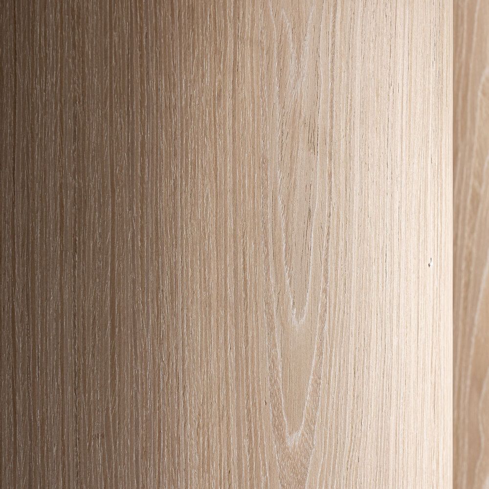 Tables Salle à Manger - Table salon en bois de chêne crème 150x150x76 cm - VICAL
