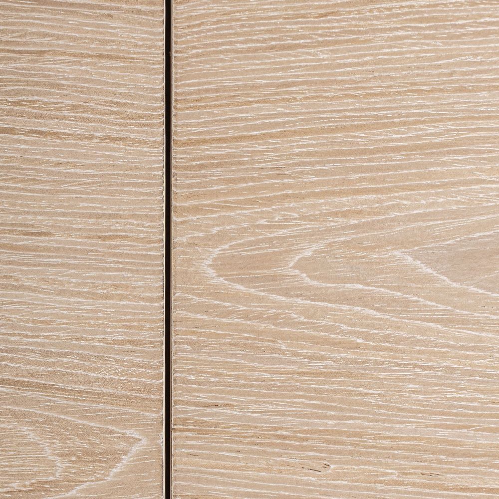 TV stands - Cream oak wood TV cabinet 220x45x50 cm - VICAL