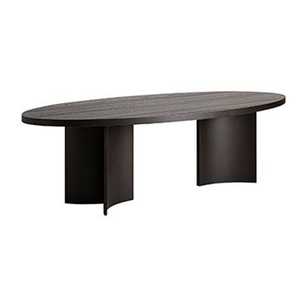 Dining Tables - Living room table in brown oak wood 270x130x75 cm - VICAL