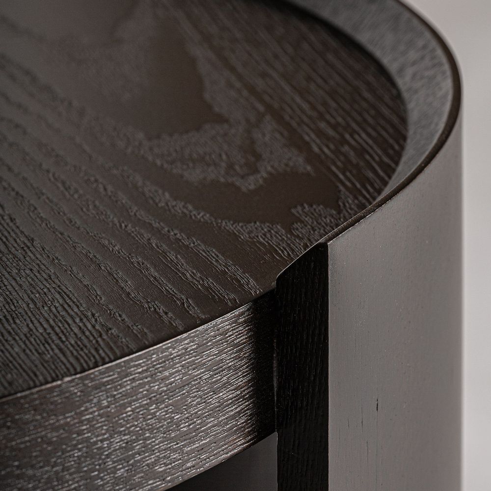 Tables basses - Centre de table en bois de chêne marron 100x96x35 cm - VICAL