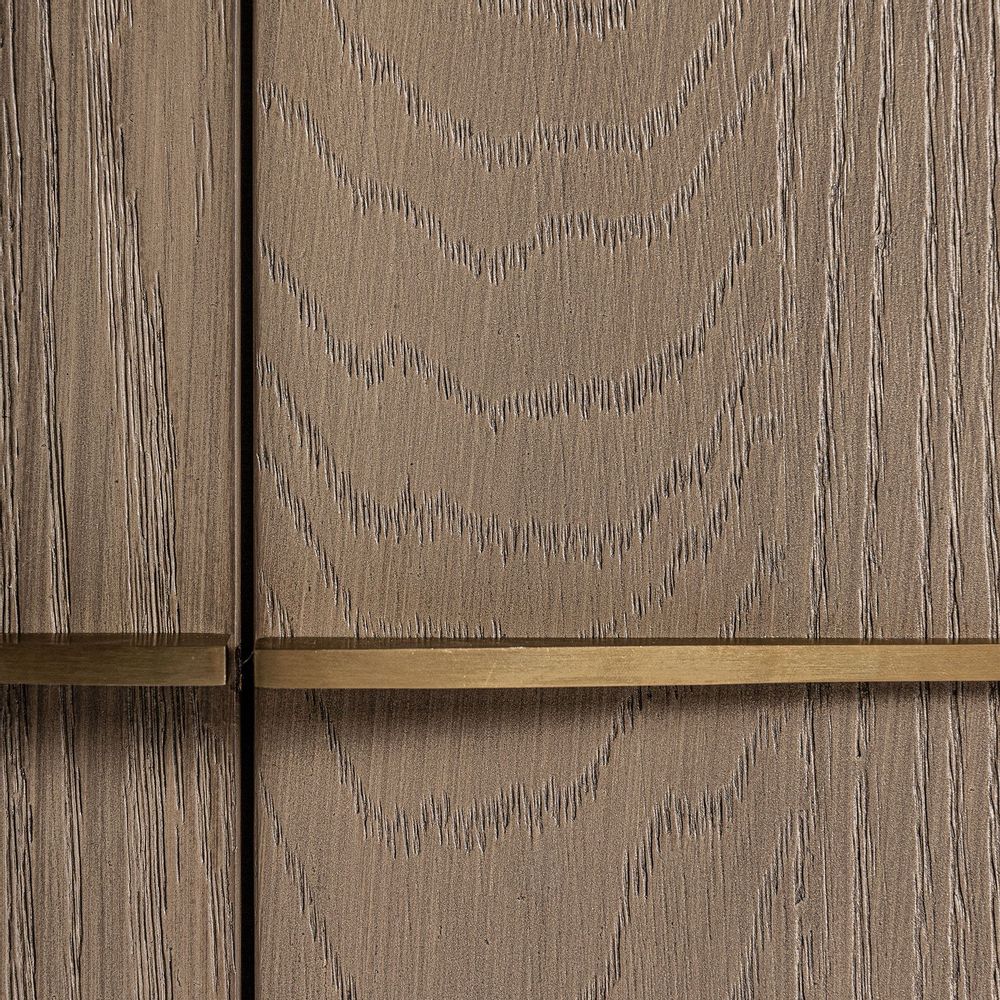 Buffets - Buffet en bois de chêne marron 210x52x80 cm - VICAL
