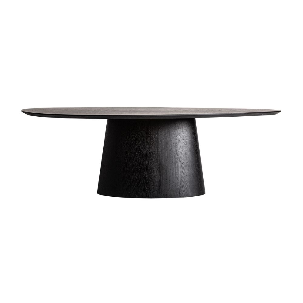 Tables Salle à Manger - Table salon en bois de chêne noir 240x120x76 cm - VICAL