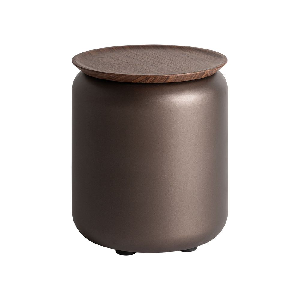 Autres tables - Table basse en bois counterplaqué nounces marron 45x45x52 cm - VICAL