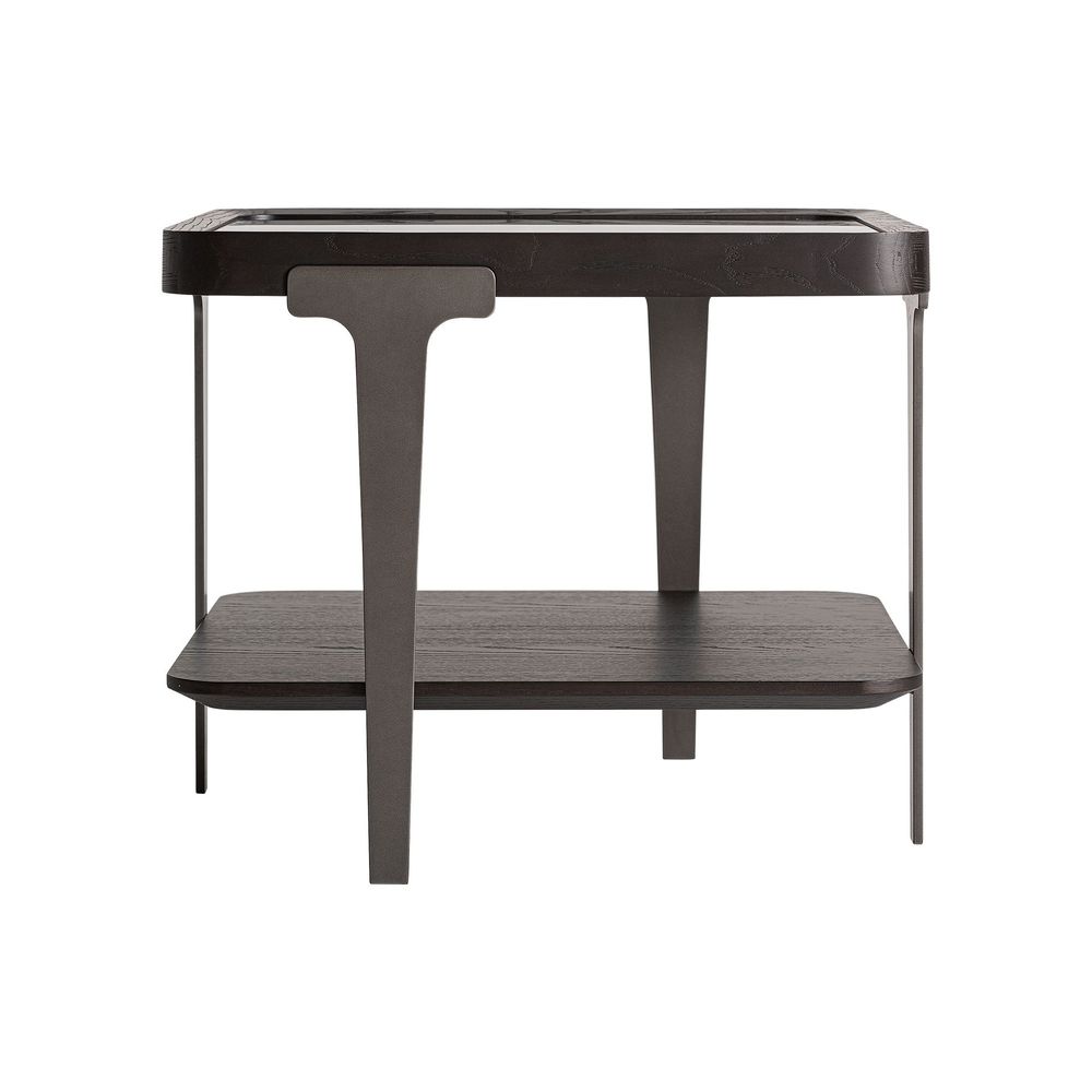 Autres tables - Table basse en bois de frêne noir 60x60x50 cm - VICAL