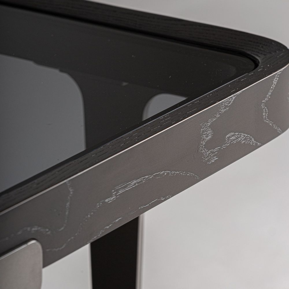 Autres tables - Table basse en bois de frêne noir 60x60x50 cm - VICAL