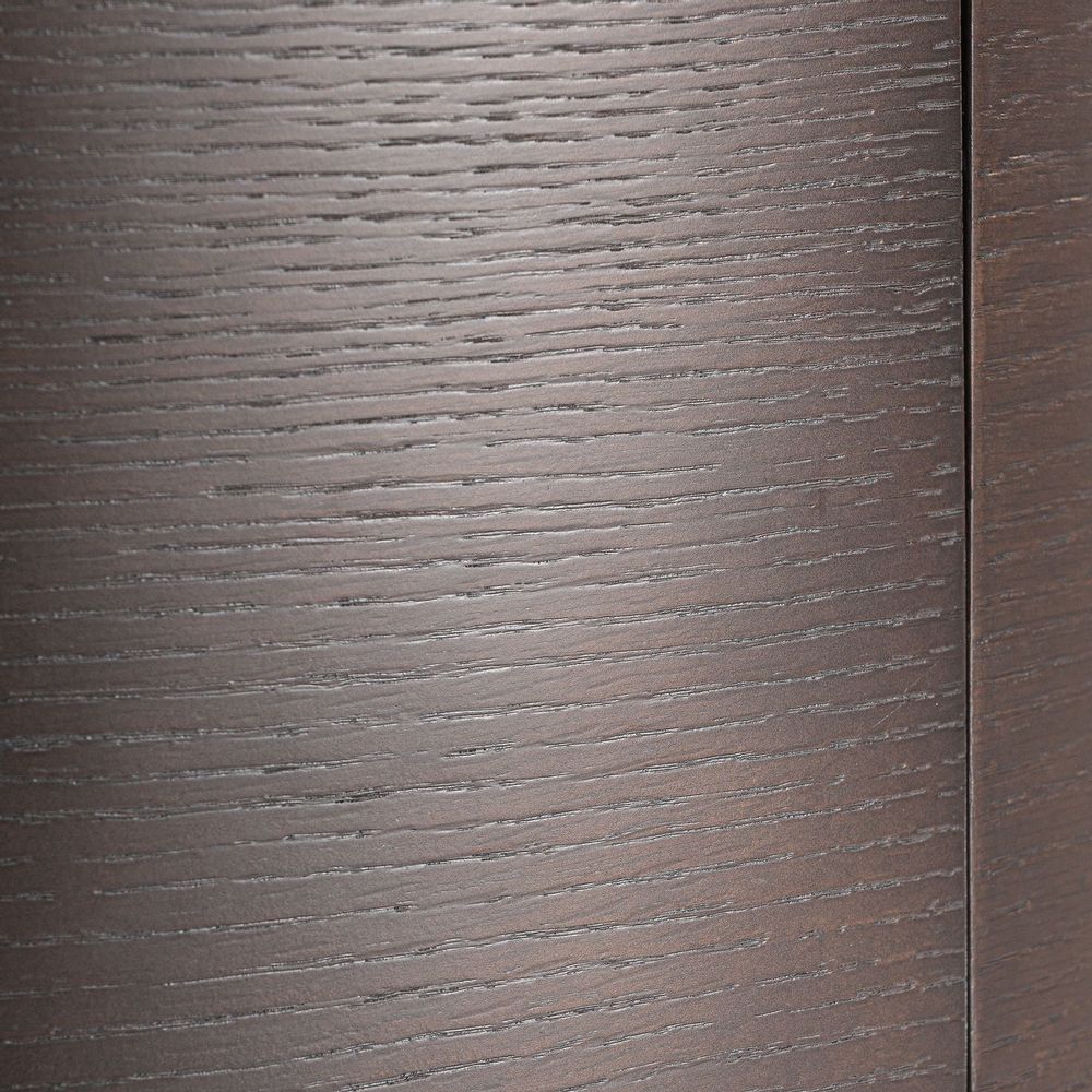 Night tables - Brown counter-veneered wooden bedside table 45x45x43 cm - VICAL