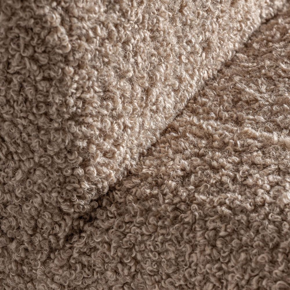 Armchairs - Beige polyester armchair 64x89x72 cm - VICAL