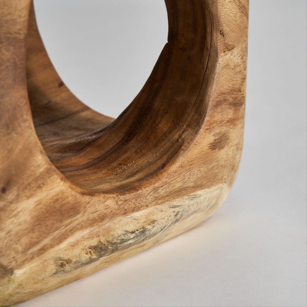 Autres tables - Repose- pied en bois de suar marron vieilli en 40x40x40 cm - VICAL