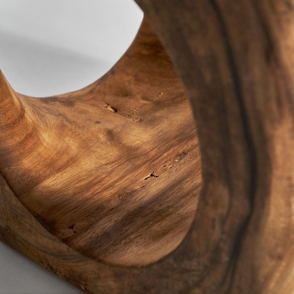 Autres tables - Repose- pied en bois de suar marron vieilli en 40x40x40 cm - VICAL