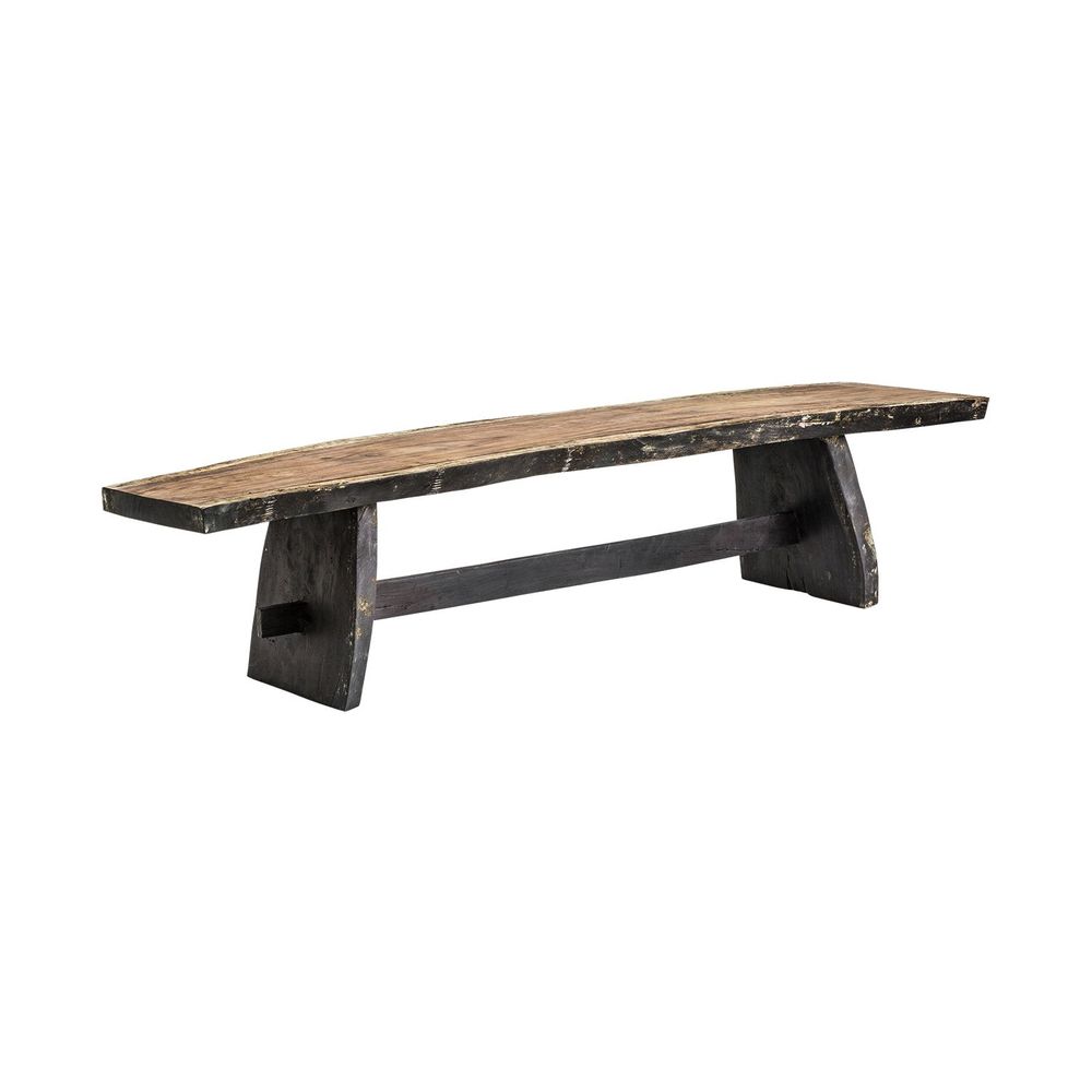 Benches - Black suar wood bench - VICAL