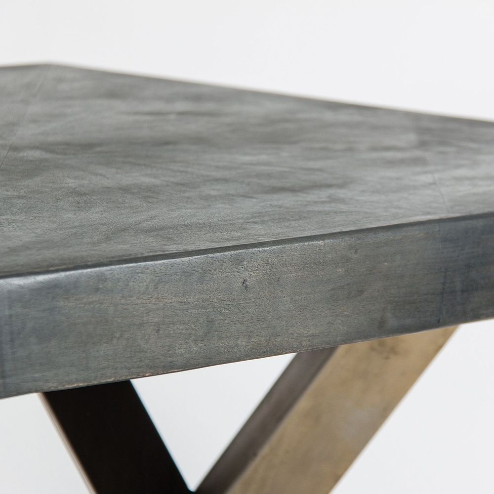Dining Tables - Golden iron living room table in 200x90x76 cm - VICAL