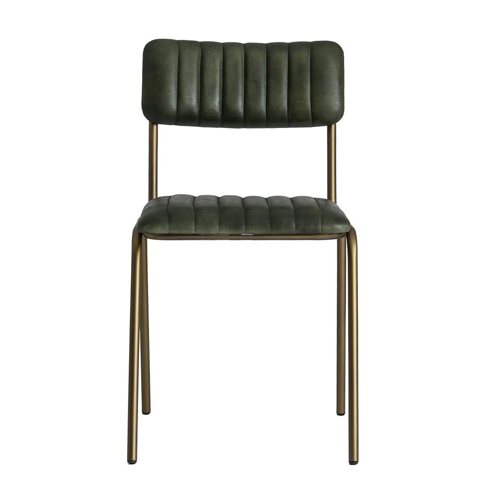 Chairs - Old green iron chair in 46x49x78 cm - VICAL