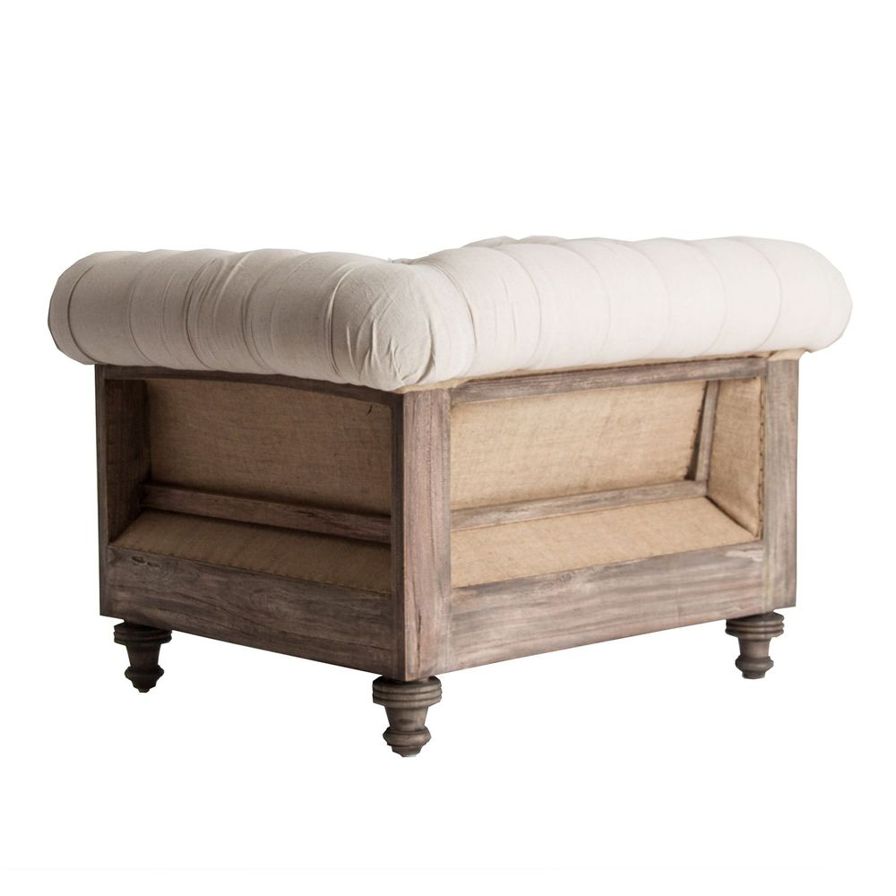 Fauteuils - Fauteuil en bois tropical beige en 113x90x80 cm - VICAL
