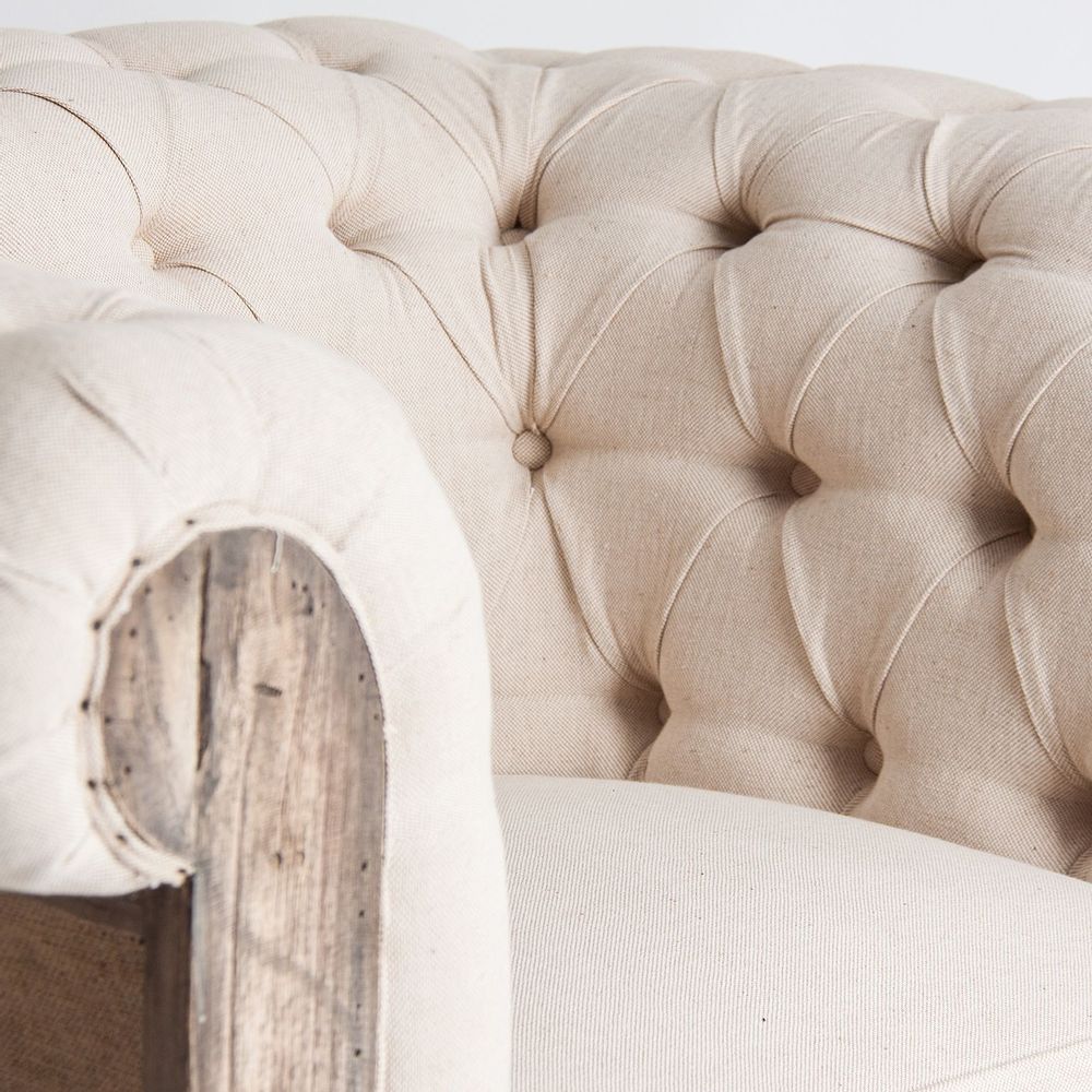 Fauteuils - Fauteuil en bois tropical beige en 113x90x80 cm - VICAL