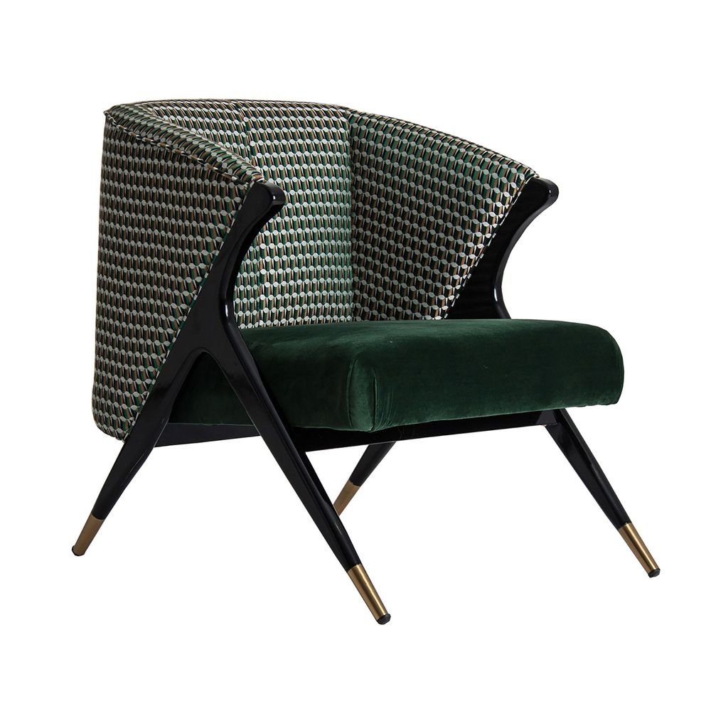 Fauteuils - Fauteuil en bois de pin vert en 73x83x80 cm - VICAL