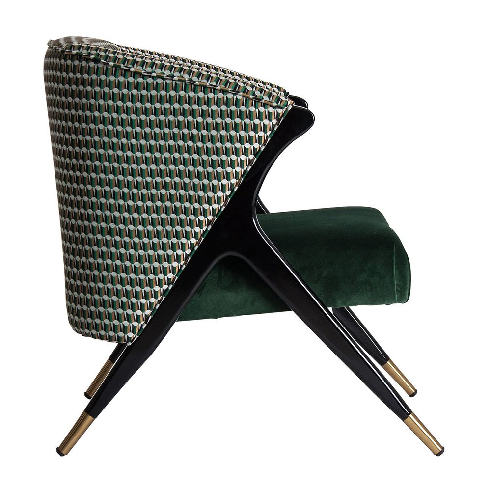 Fauteuils - Fauteuil en bois de pin vert en 73x83x80 cm - VICAL