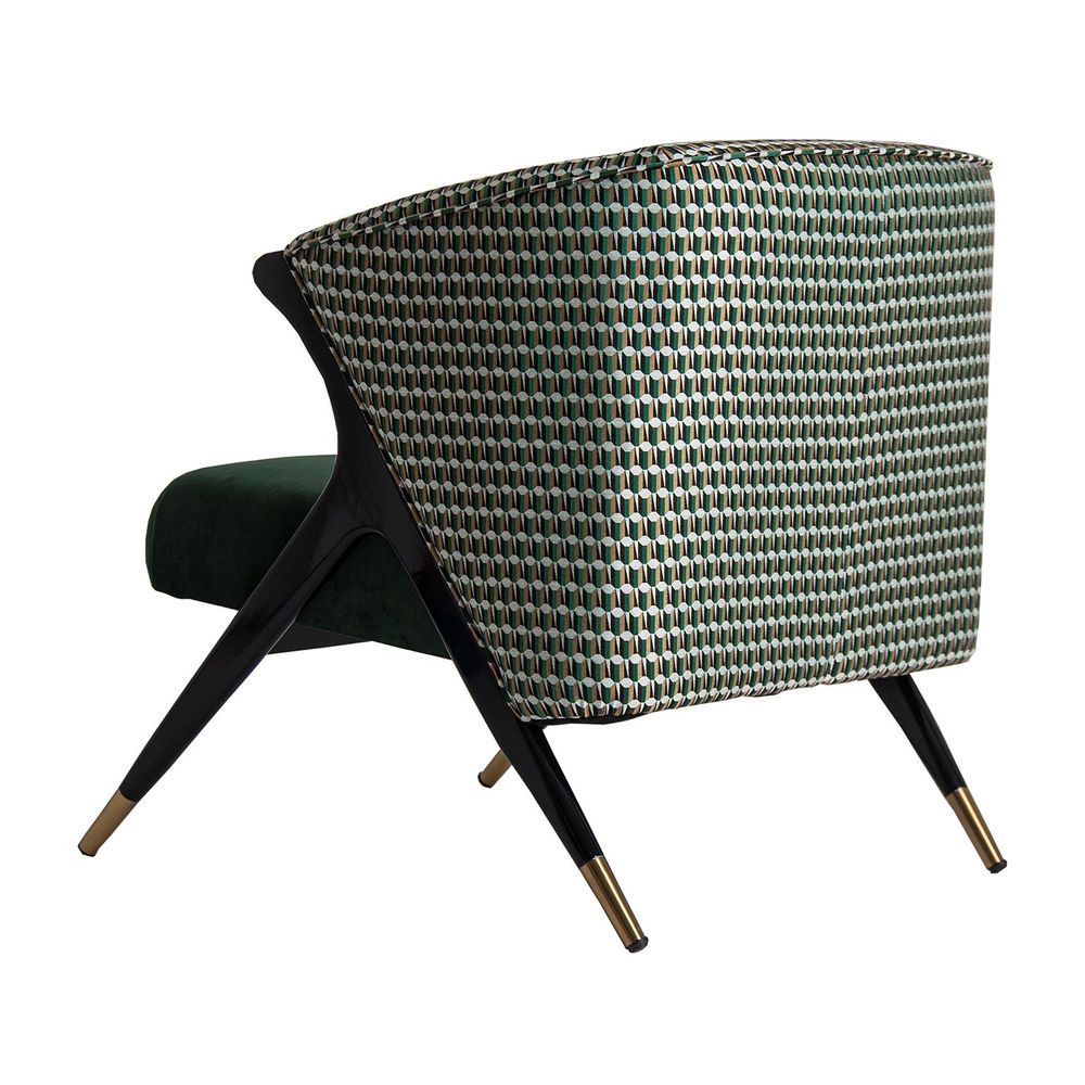 Fauteuils - Fauteuil en bois de pin vert en 73x83x80 cm - VICAL