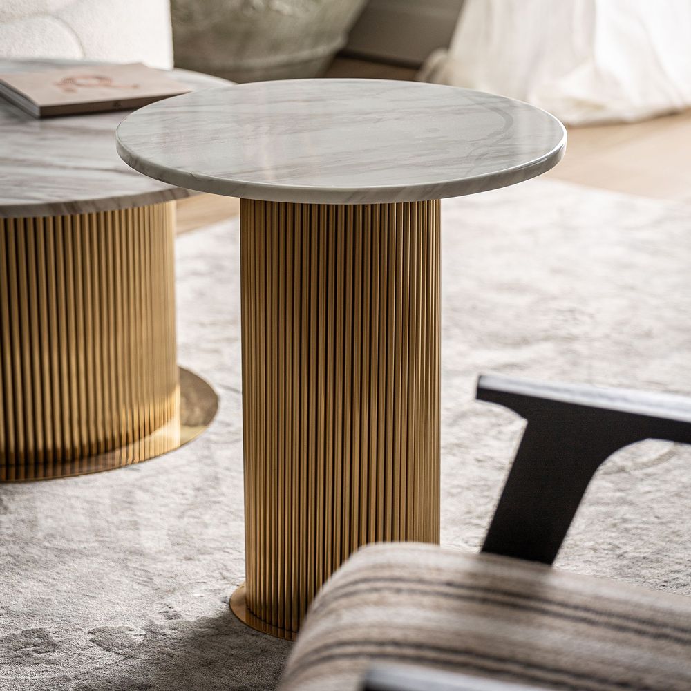 Other tables - White steel coffee table in 50x50x55 cm - VICAL