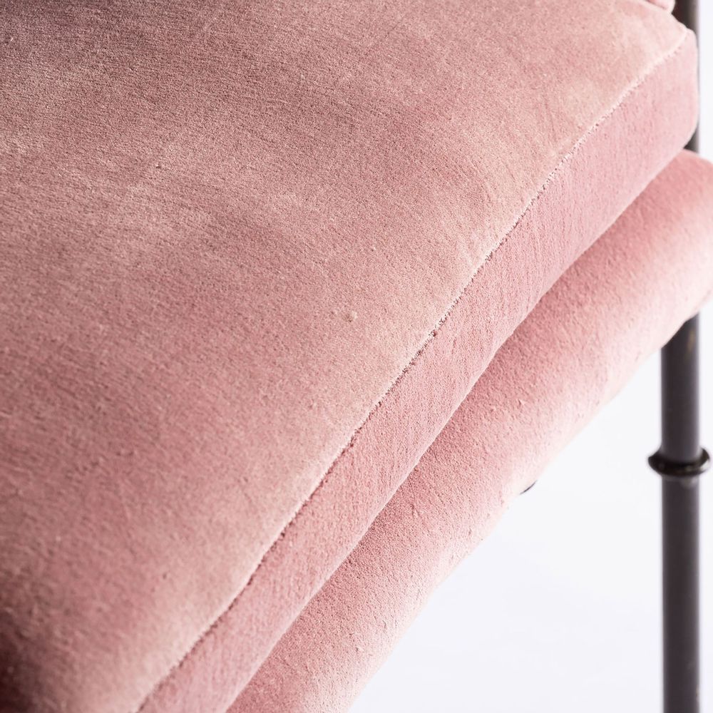 Armchairs - Pink iron armchair in 72x70x67 cm - VICAL