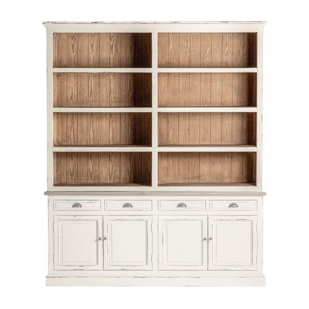 Etagères - Étagère en bois d´orme blanc cassé en 191x34x145 cm - VICAL