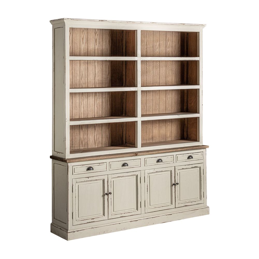 Etagères - Étagère en bois d´orme blanc cassé en 191x34x145 cm - VICAL