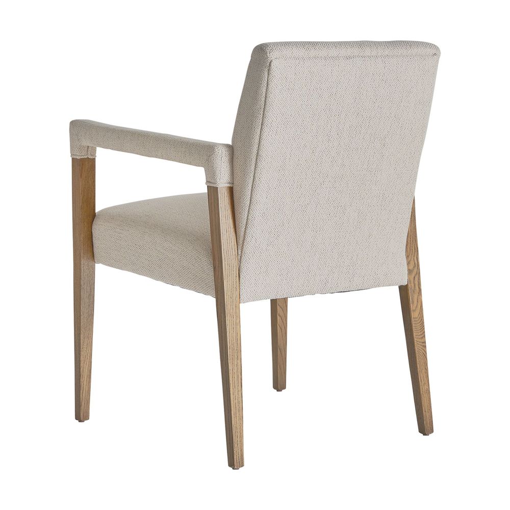 Chairs - Cream linen chair in 60x65x85 cm - VICAL