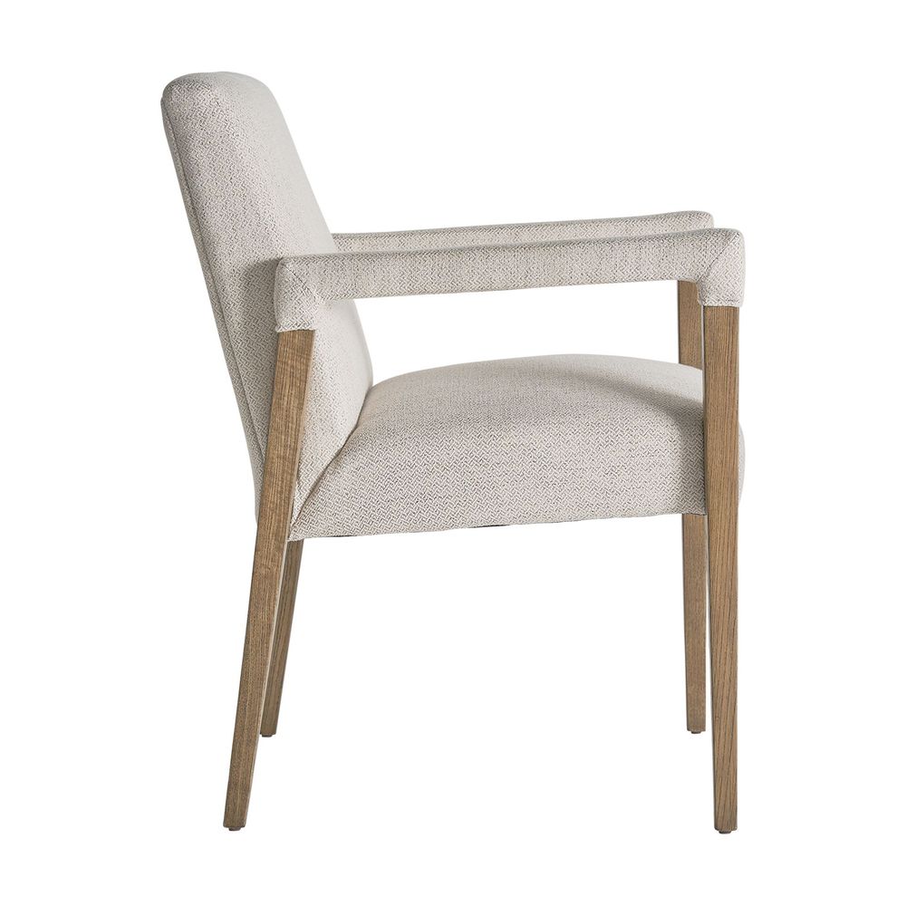 Chairs - Cream linen chair in 60x65x85 cm - VICAL