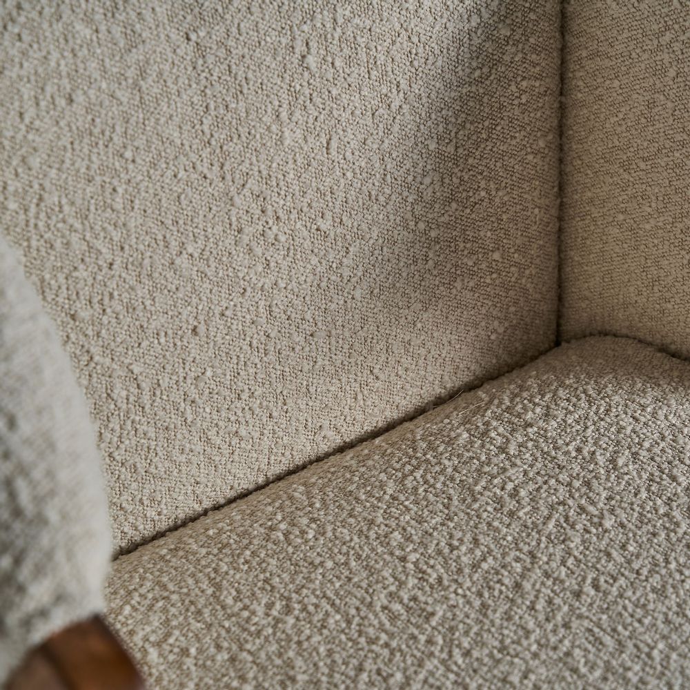 Fauteuils - Fauteuil en bois de pin blanc cassé en 73x83x80 cm - VICAL