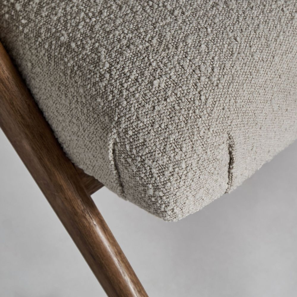 Fauteuils - Fauteuil en bois de pin blanc cassé en 73x83x80 cm - VICAL