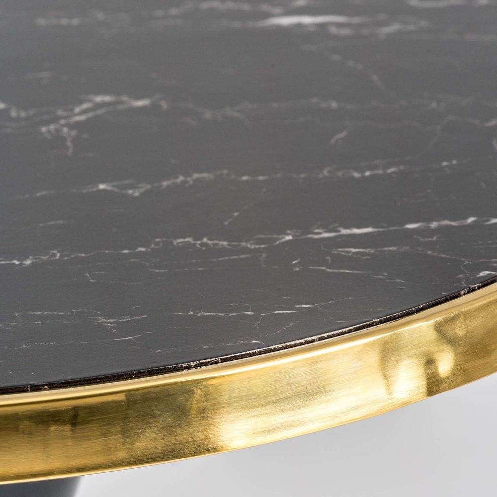 Autres tables  - Table de bar en sintético noir  en 70x70x77 cm - VICAL