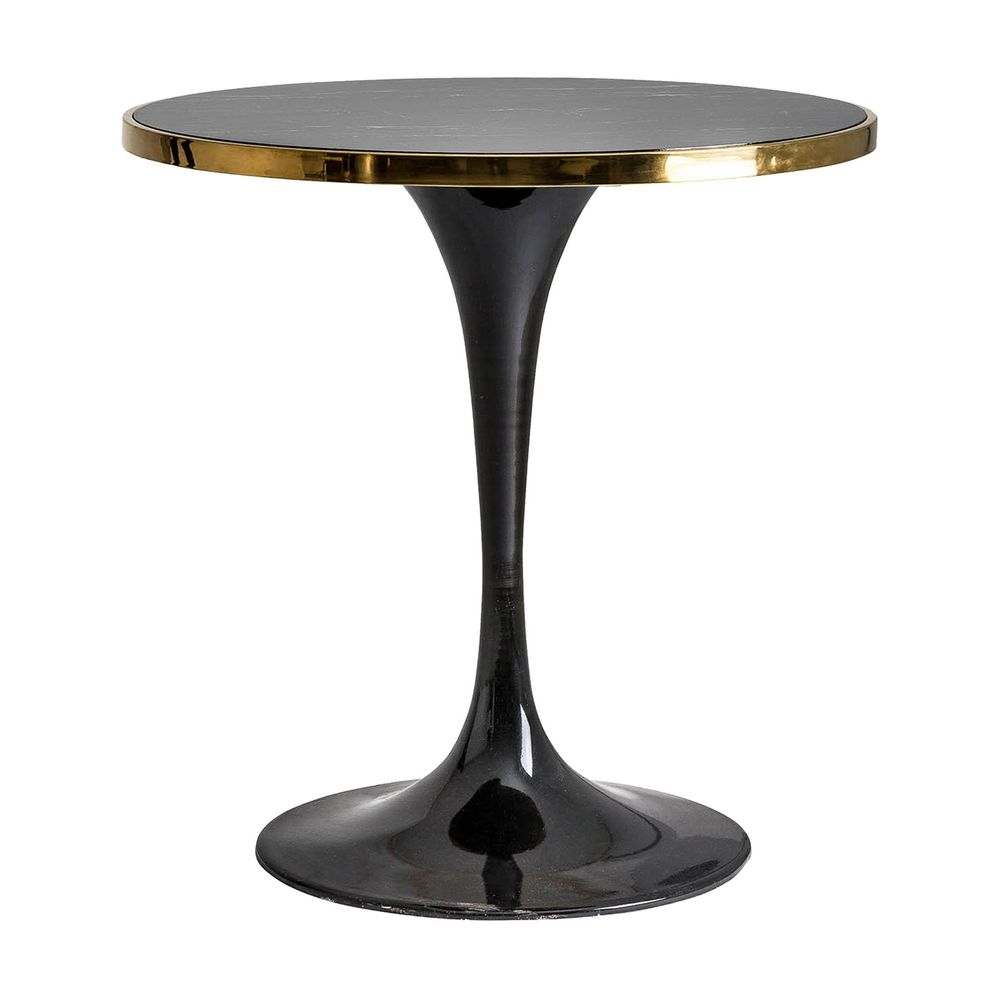 Autres tables  - Table de bar en sintético noir  en 70x70x77 cm - VICAL