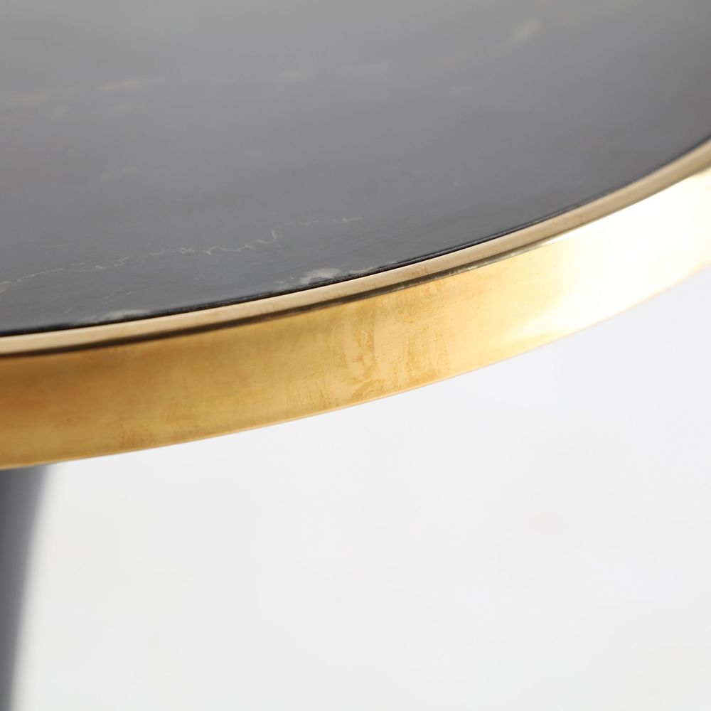 Autres tables  - Table de bar en sintético noir  en 70x70x77 cm - VICAL