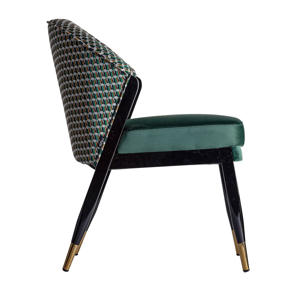 Chaises - Chaise en bois d´hévéa vert en 56x70x85 cm - VICAL