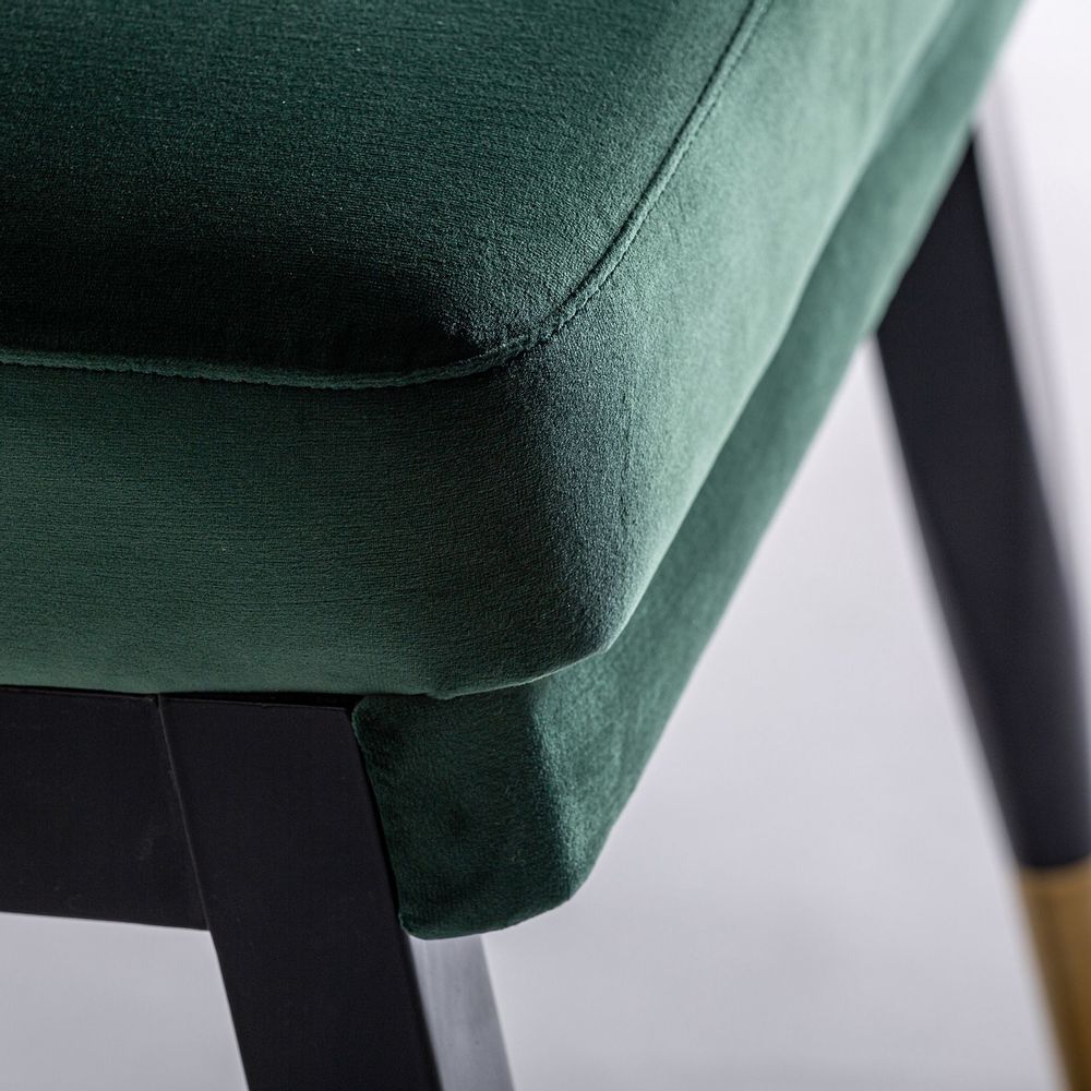 Chaises - Chaise en bois d´hévéa vert en 56x70x85 cm - VICAL