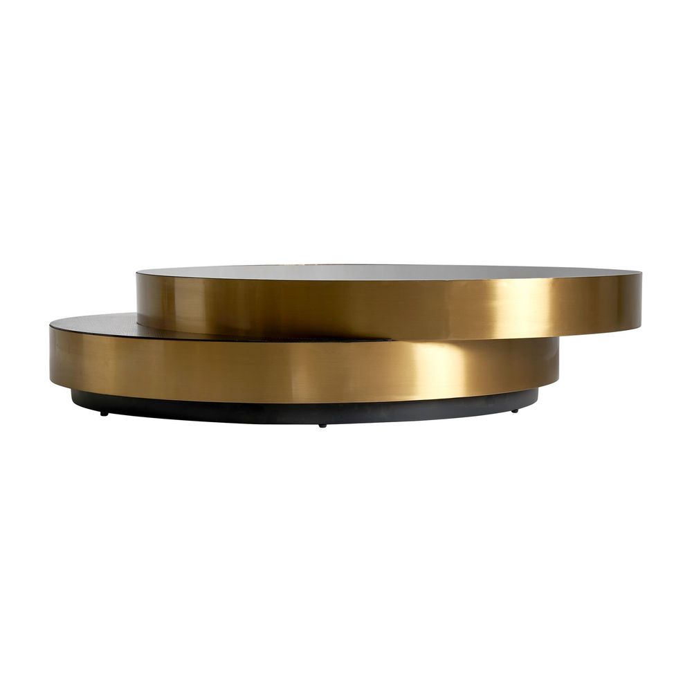 Tables basses - Table basse en acier noir en 140x120x31 cm - VICAL