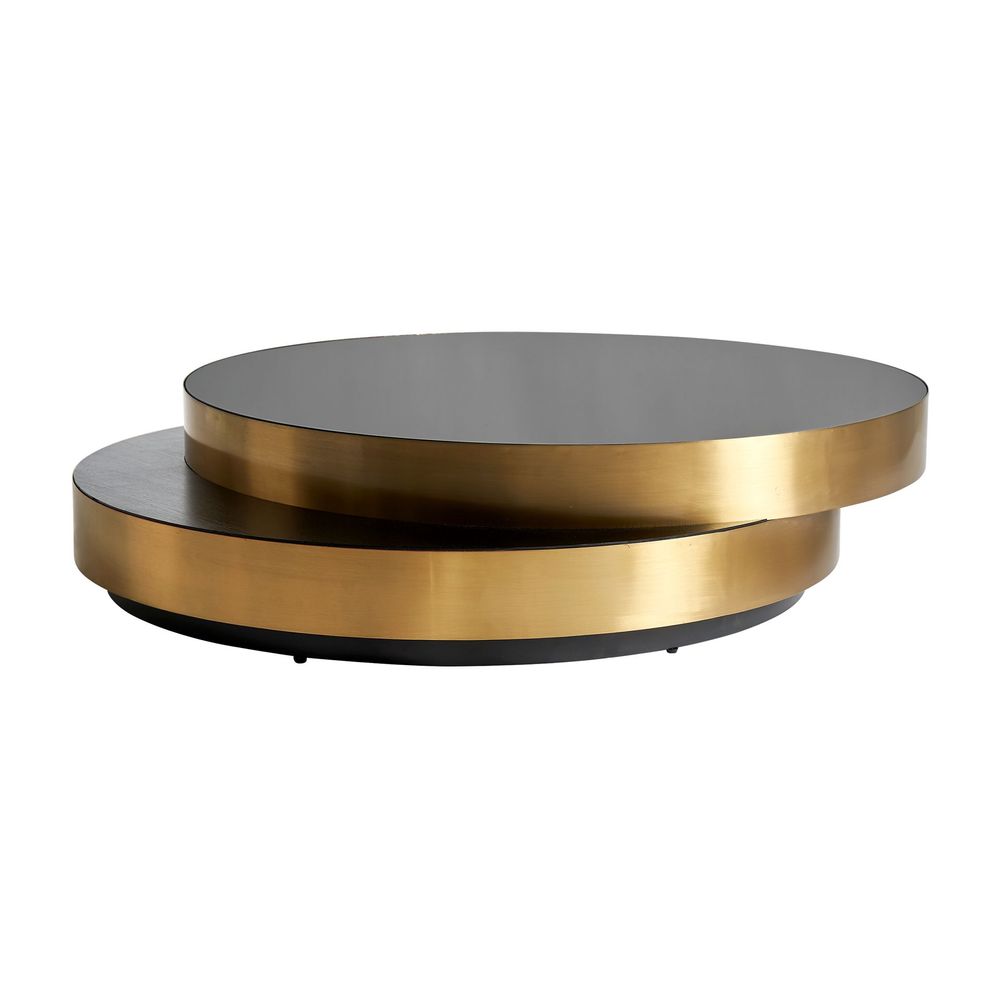 Tables basses - Table basse en acier noir en 140x120x31 cm - VICAL