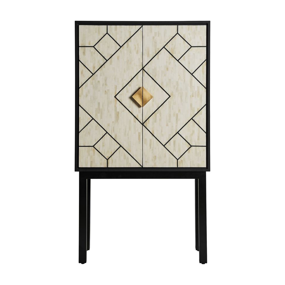 Armoires - Armoire en bois mdf noir en 90x40x161 cm - VICAL