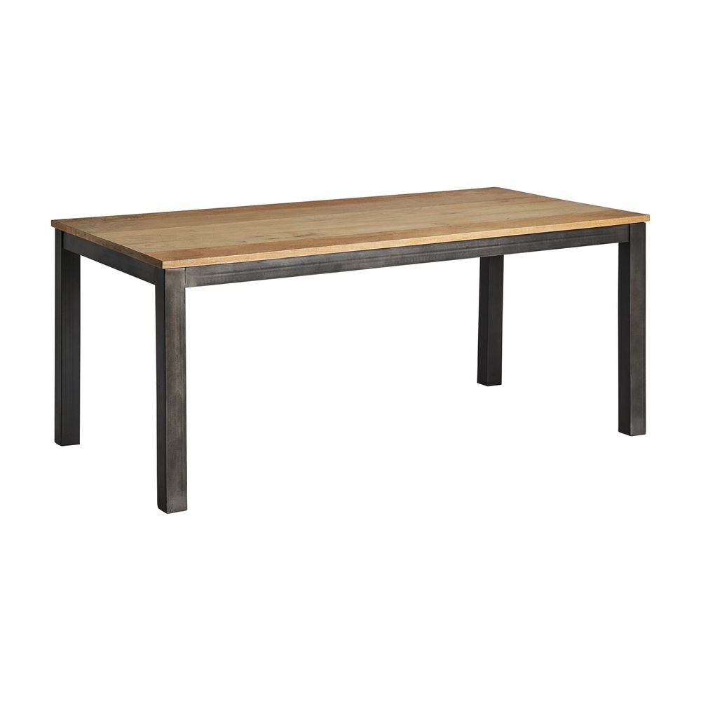 Tables Salle à Manger - Table salon en bois de mangue noir - VICAL