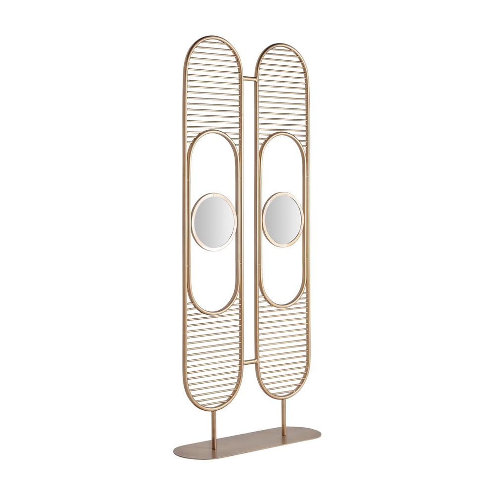 Decorative objects - Golden iron screen 95x30x220 cm - VICAL