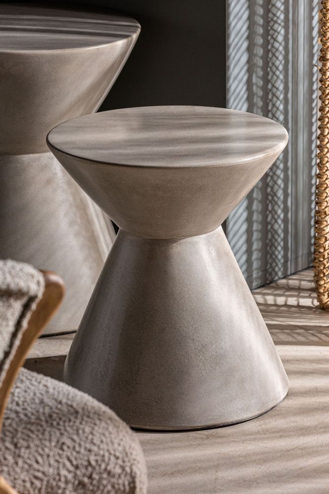 Other tables - Gray cement coffee table in 43x43x48 cm - VICAL