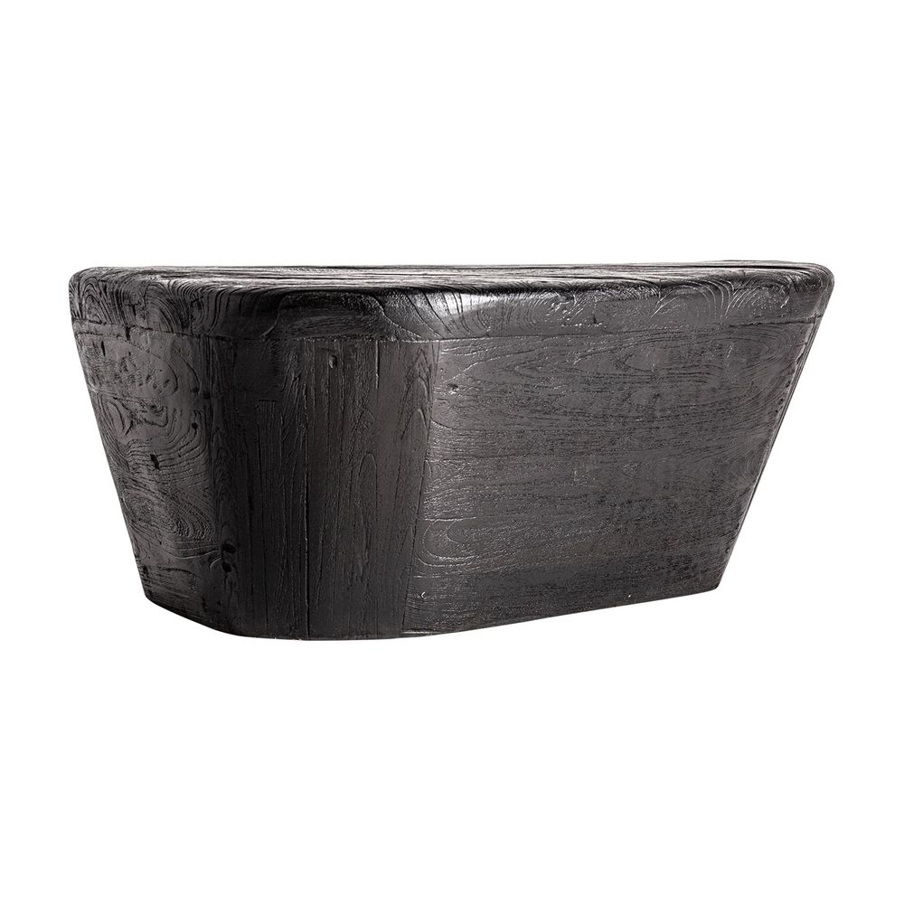 Tables basses - Table basse en bois de teck noir  en 90x74x40 cm - VICAL
