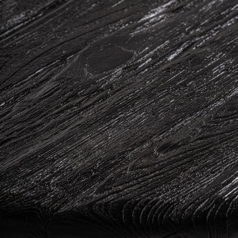 Tables basses - Table basse en bois de teck noir  en 90x74x40 cm - VICAL